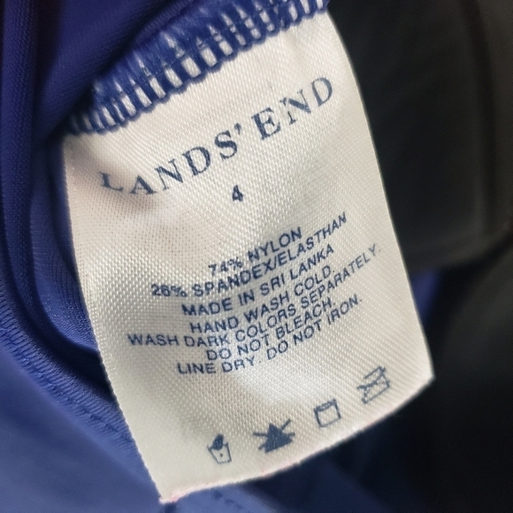 LANDS END Tankini Swim Top Size 4 - Picture 5 of 6